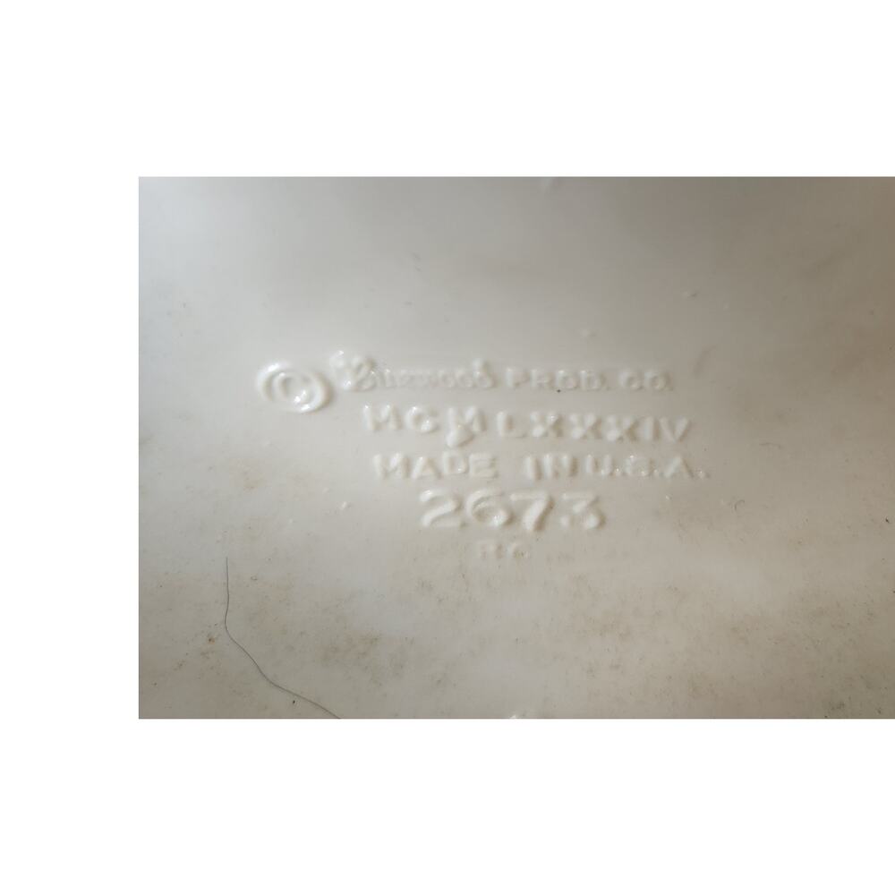 1984 White Hobnail Plastic Decorative Wall Pocket Burwood #2673 - Picture 4 of 6